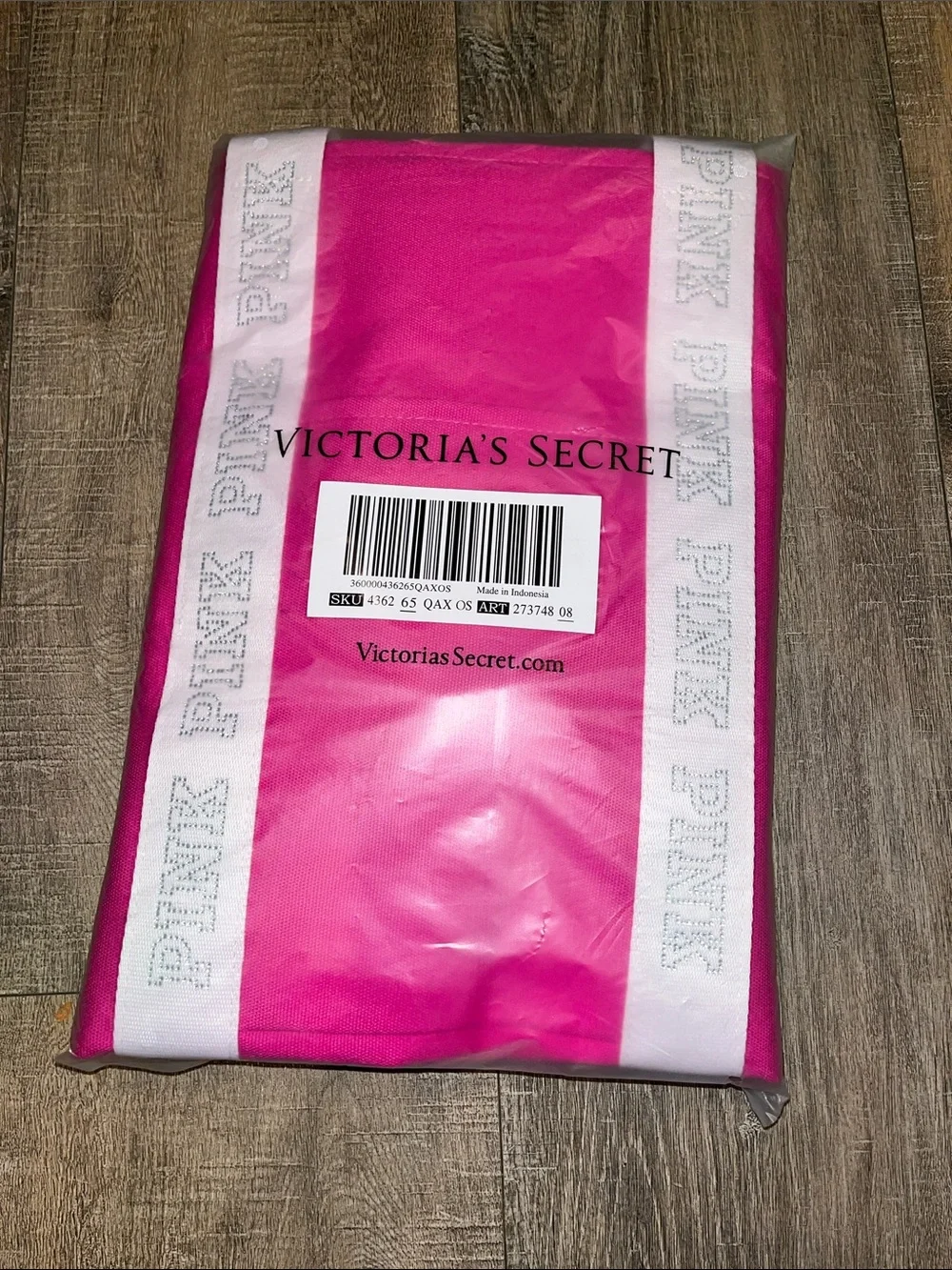 Victoria Secret PINK Rhinestone Gemstone Tote Bag Weekend Shopping Overnight